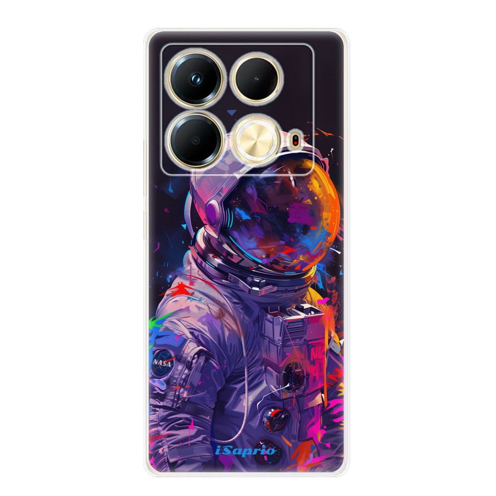 Odolné silikónové puzdro iSaprio - Neon Astronaut - Infinix Note 40