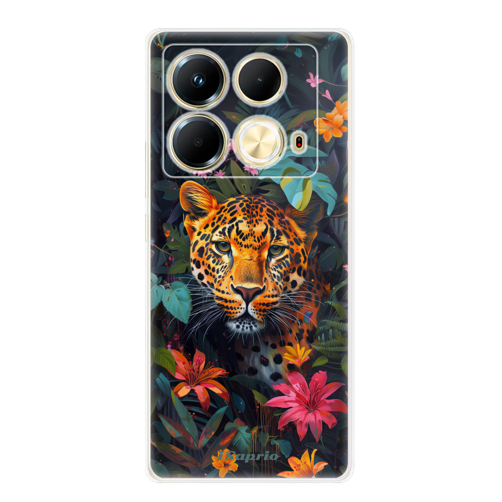 Odolné silikónové puzdro iSaprio - Flower Jaguar - Infinix Note 40