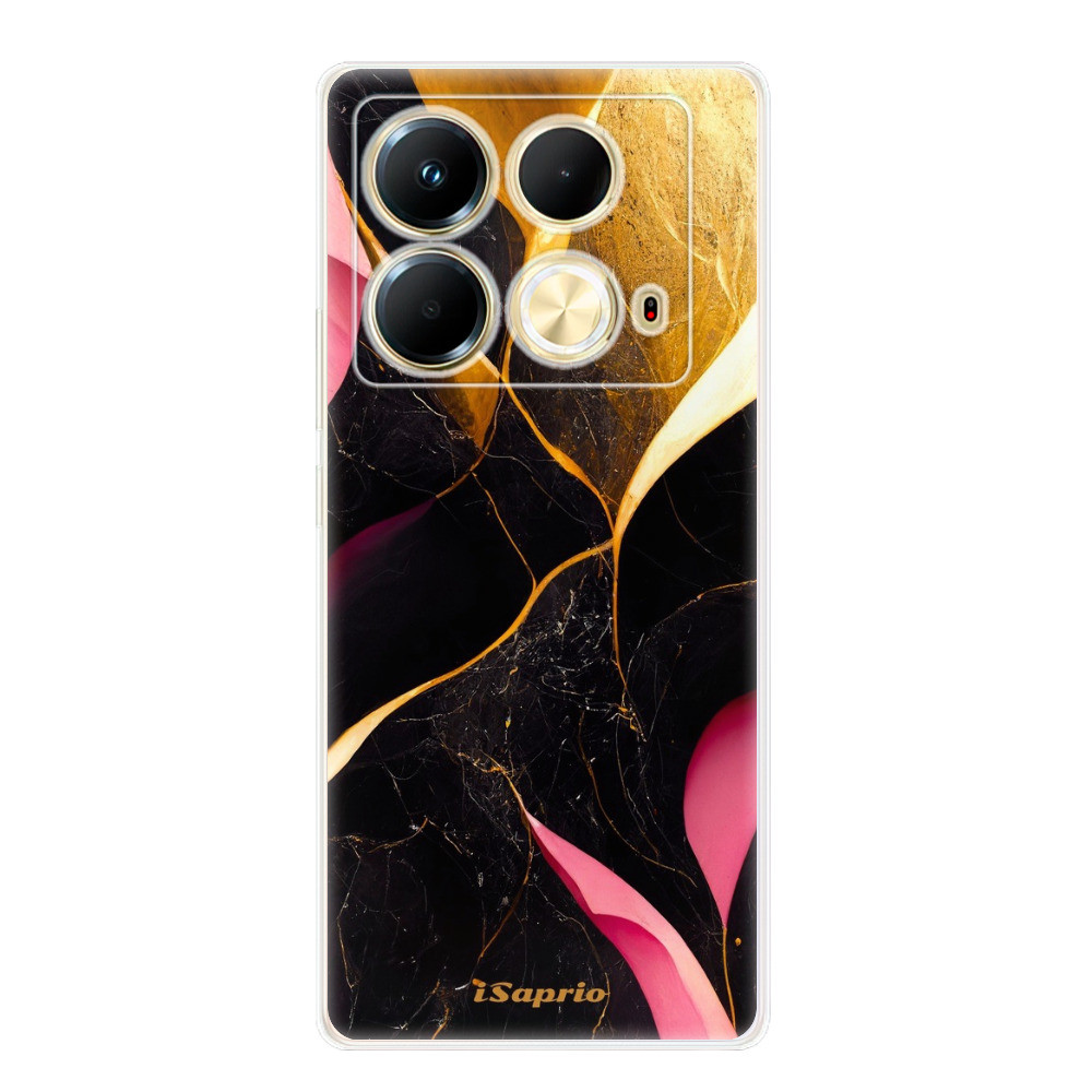 Odolné silikónové puzdro iSaprio - Gold Pink Marble - Infinix Note 40