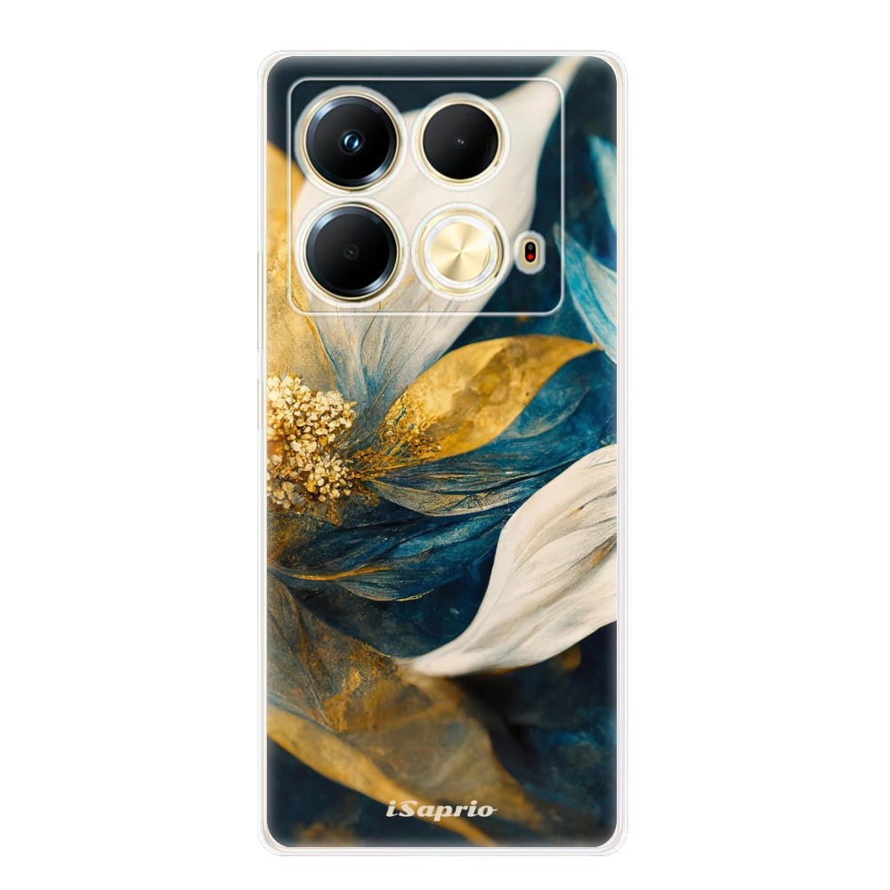 Odolné silikónové puzdro iSaprio - Gold Petals - Infinix Note 40