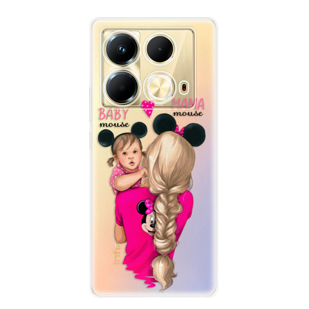 Odolné silikónové puzdro iSaprio - Mama Mouse Blond and Girl - Infinix Note 40