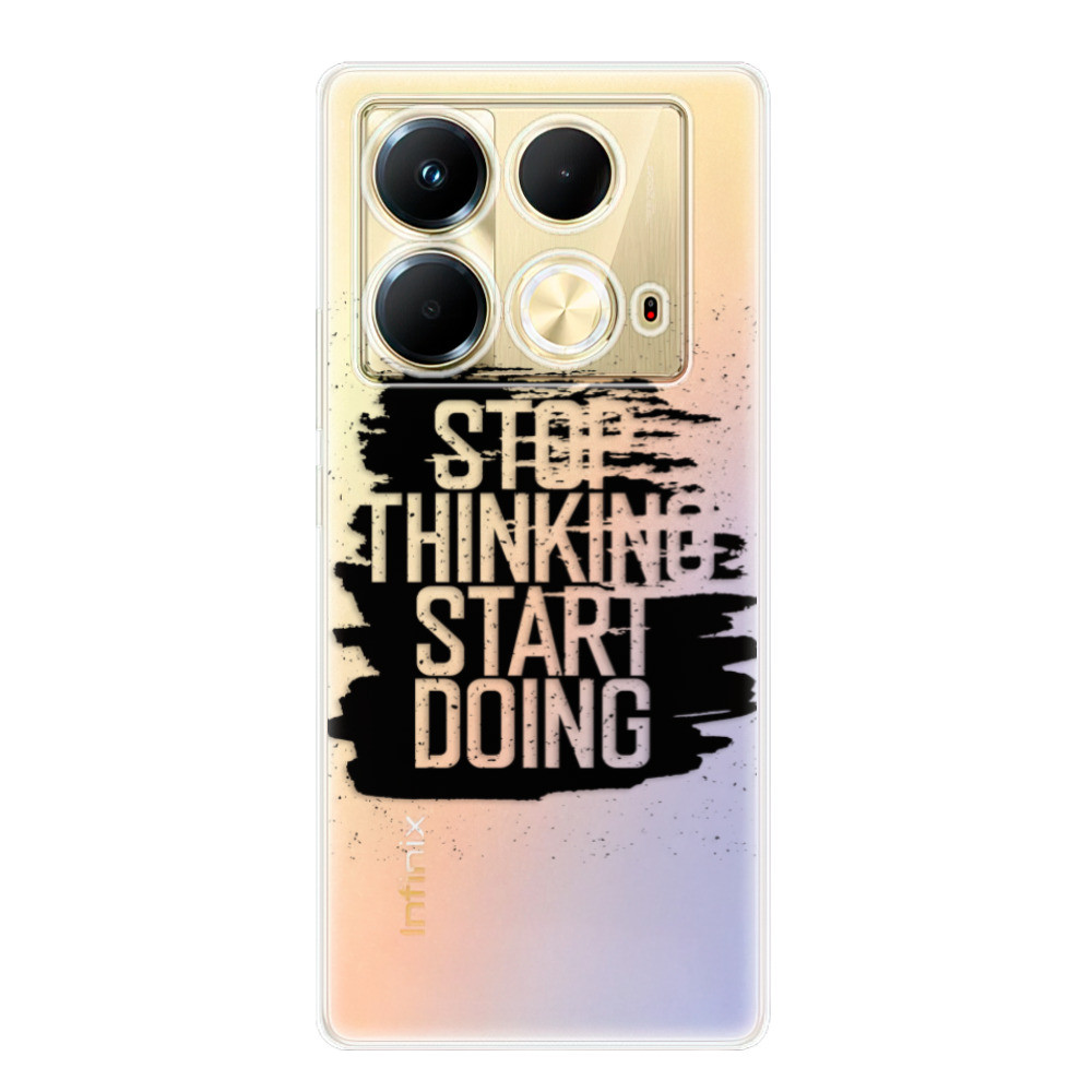Odolné silikónové puzdro iSaprio - Start Doing - black - Infinix Note 40