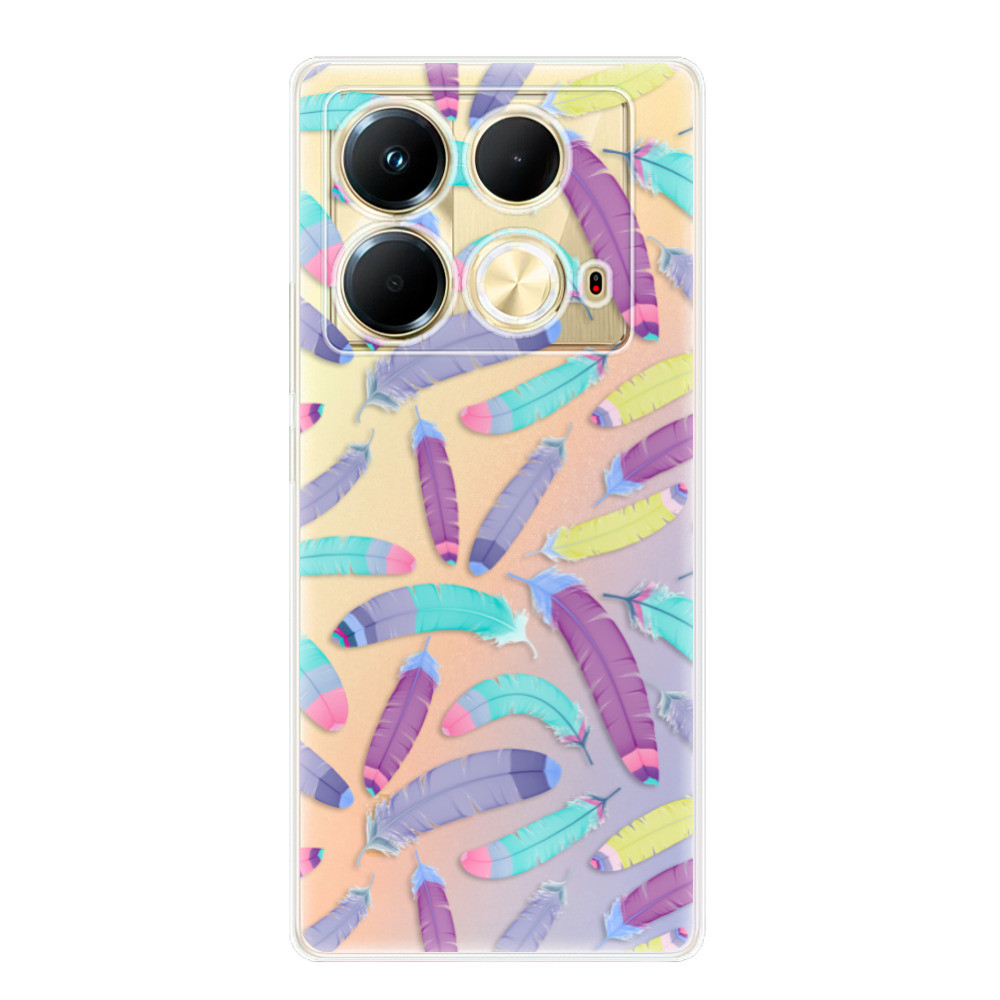 Odolné silikónové puzdro iSaprio - Feather Pattern 01 - Infinix Note 40