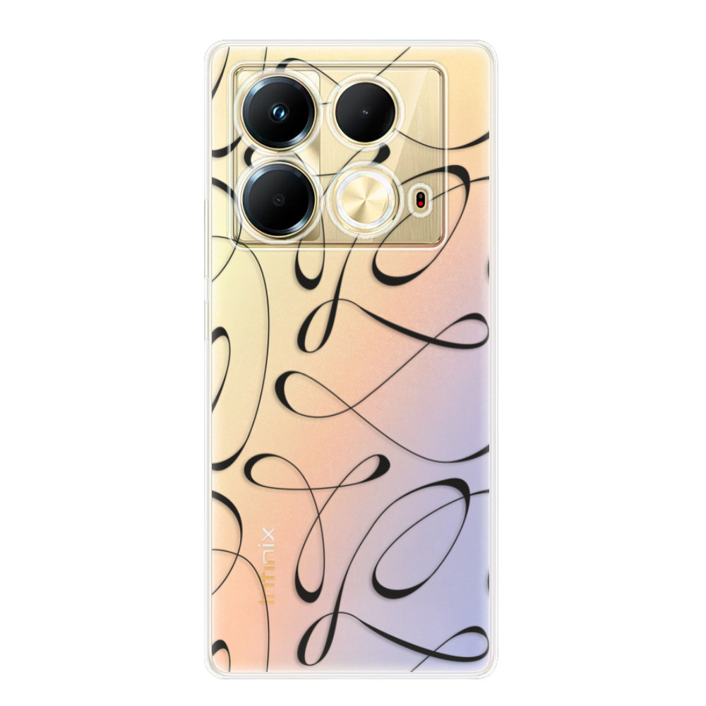 Odolné silikónové puzdro iSaprio - Fancy - black - Infinix Note 40