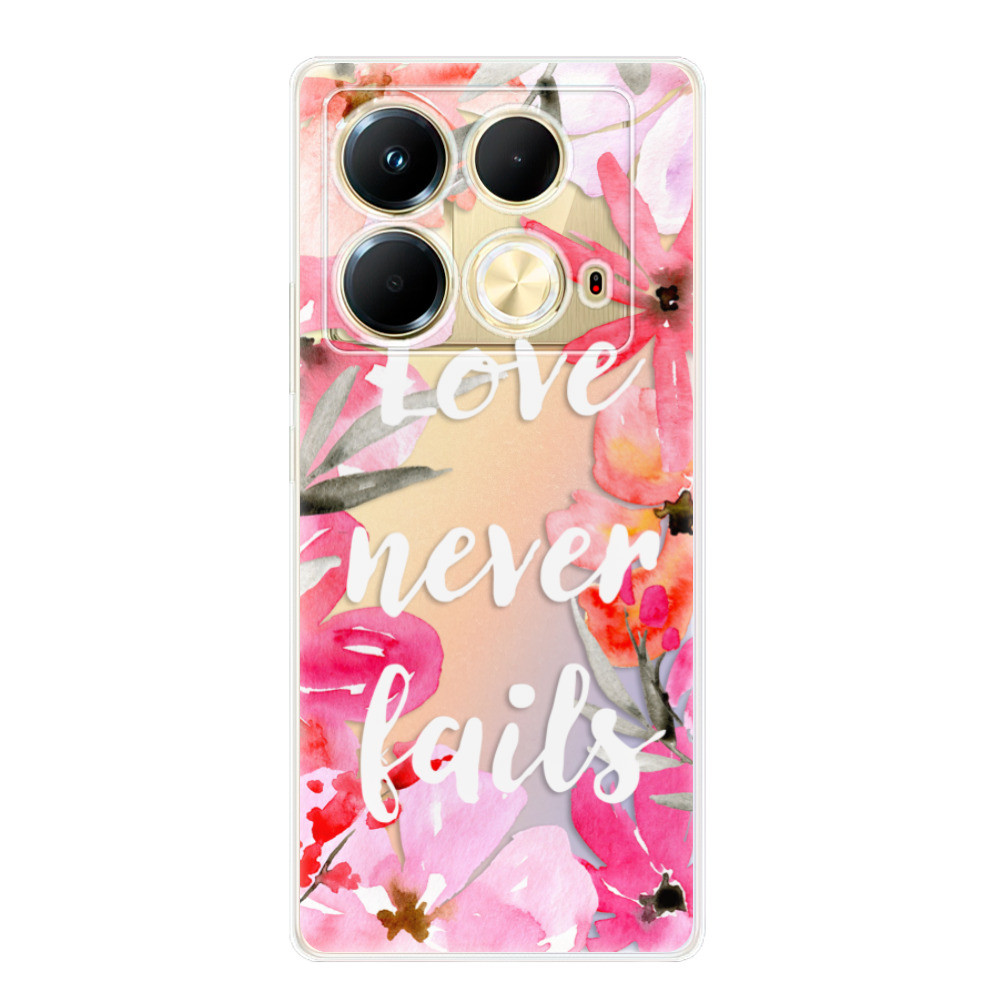 Odolné silikónové puzdro iSaprio - Love Never Fails - Infinix Note 40