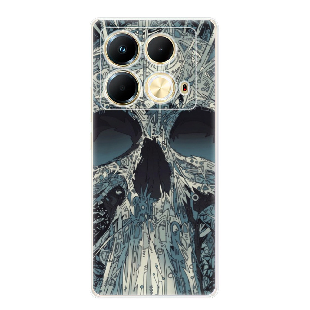 Odolné silikónové puzdro iSaprio - Abstract Skull - Infinix Note 40