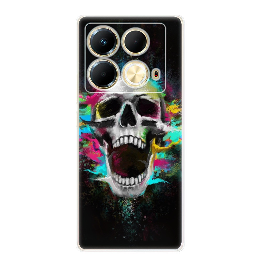 Odolné silikónové puzdro iSaprio - Skull in Colors - Infinix Note 40
