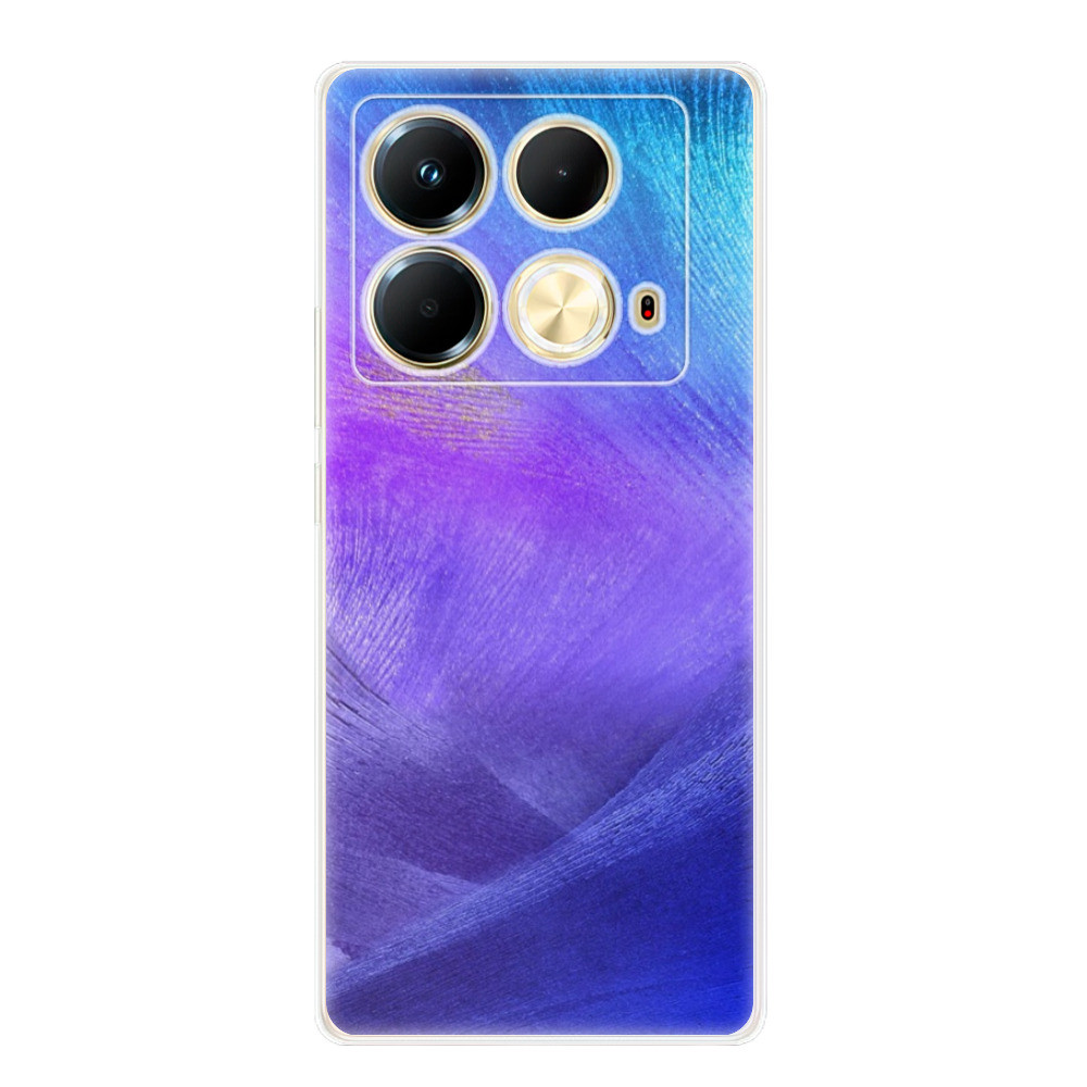 Odolné silikónové puzdro iSaprio - Purple Feathers - Infinix Note 40