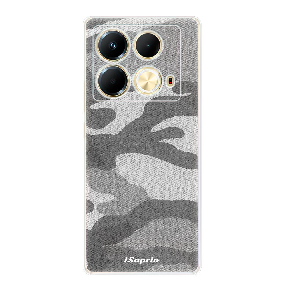 Odolné silikónové puzdro iSaprio - Gray Camuflage 02 - Infinix Note 40