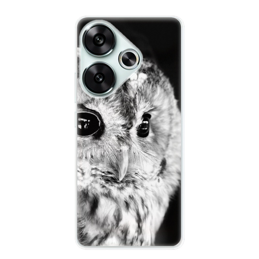 Odolné silikónové puzdro iSaprio - BW Owl - Poco F6