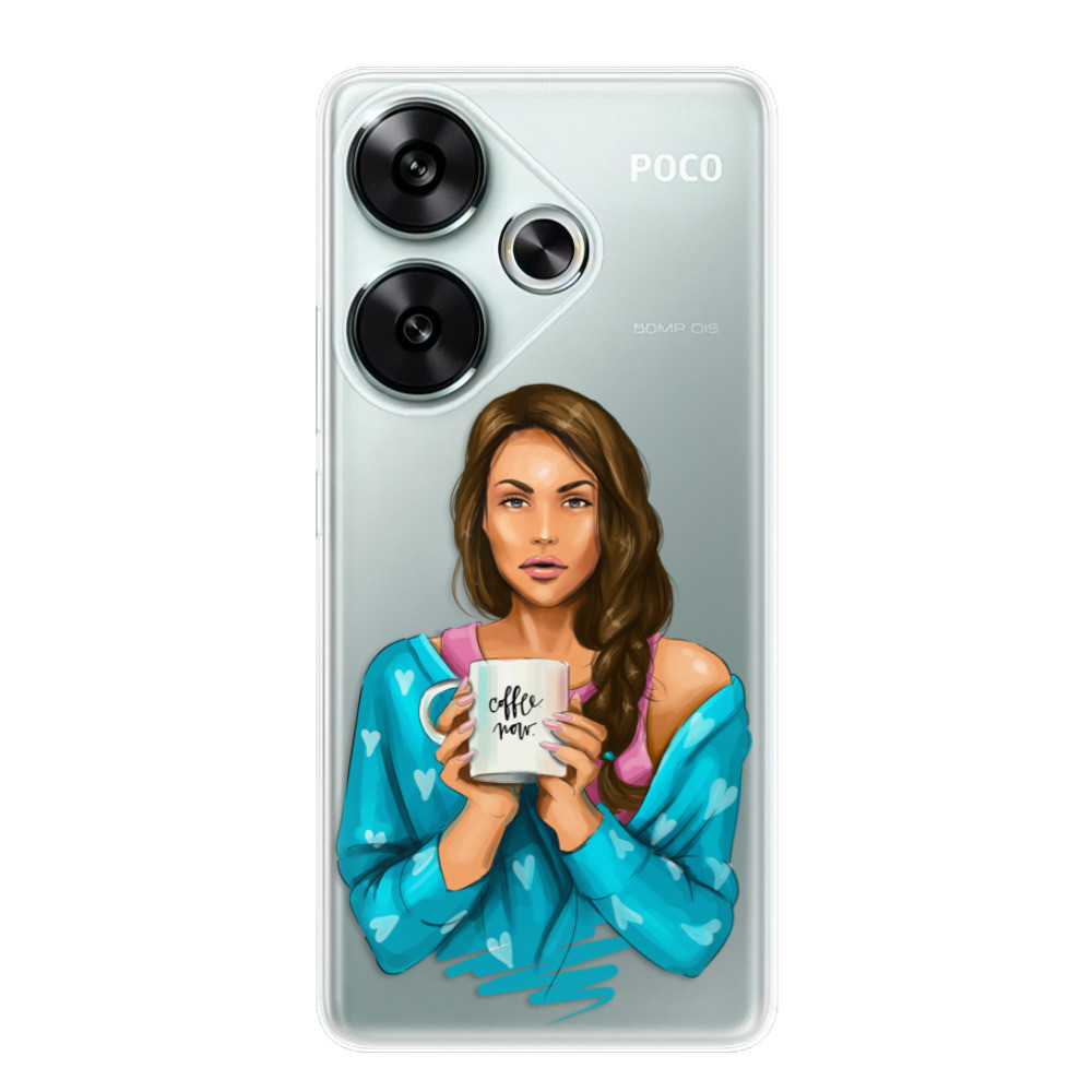 Odolné silikónové puzdro iSaprio - Coffe Now - Brunette - Poco F6