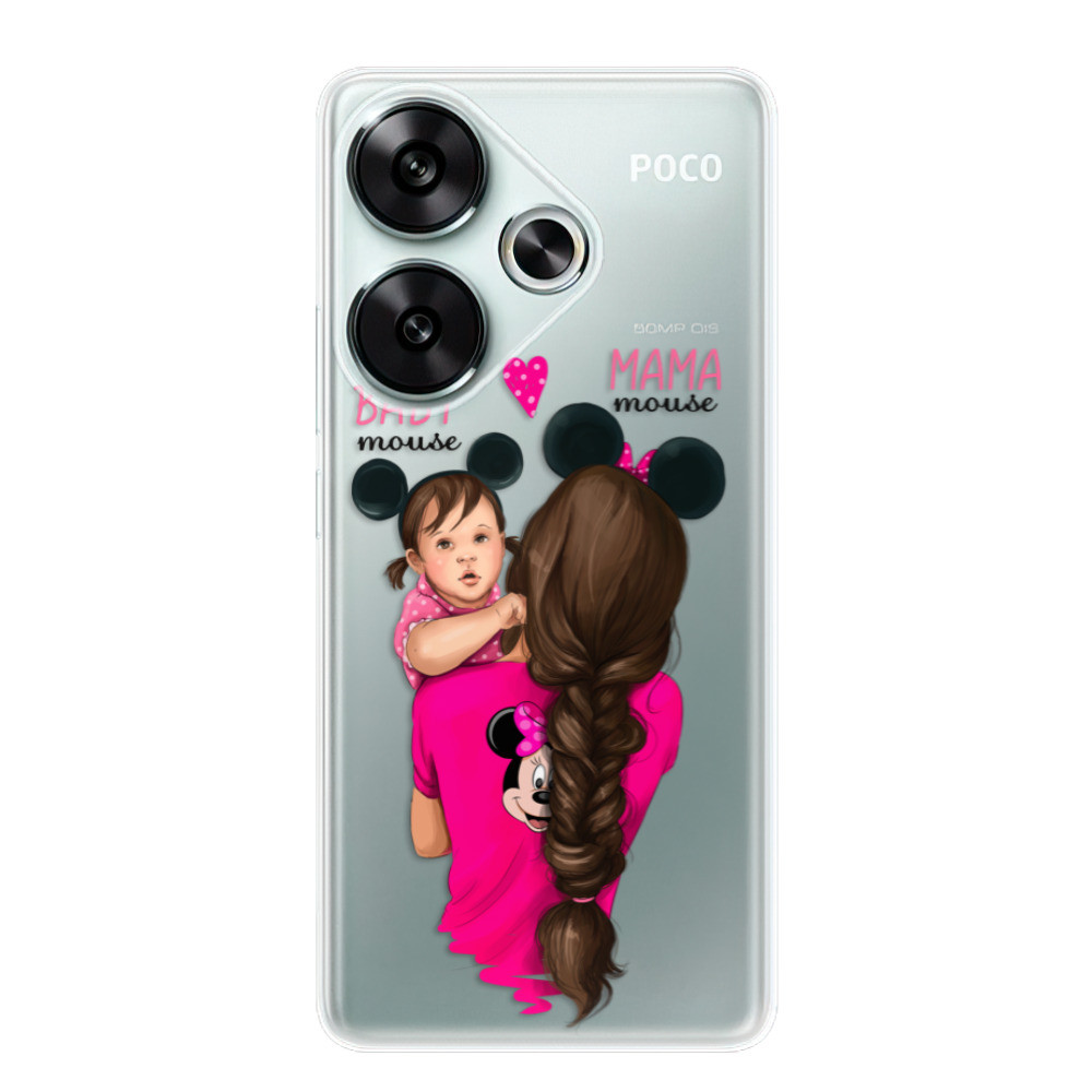 Odolné silikónové puzdro iSaprio - Mama Mouse Brunette and Girl - Poco F6