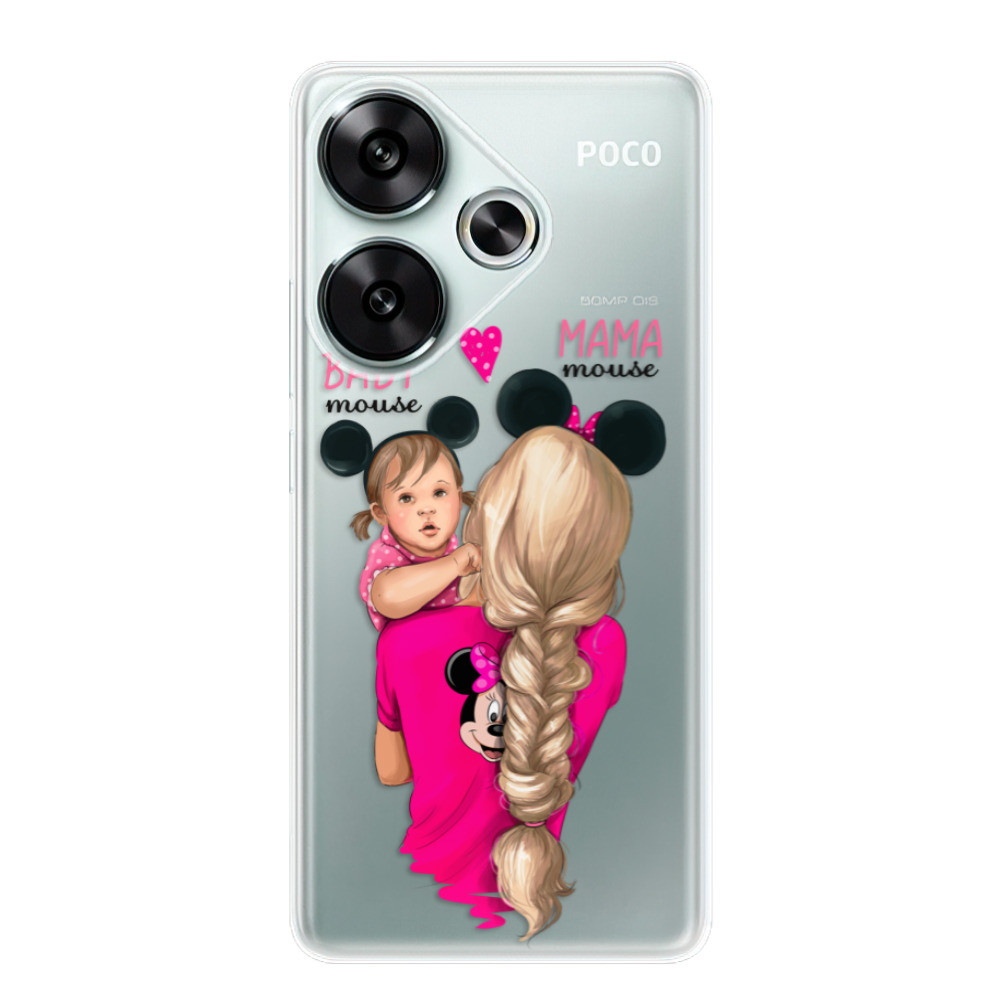 Odolné silikónové puzdro iSaprio - Mama Mouse Blond and Girl - Poco F6