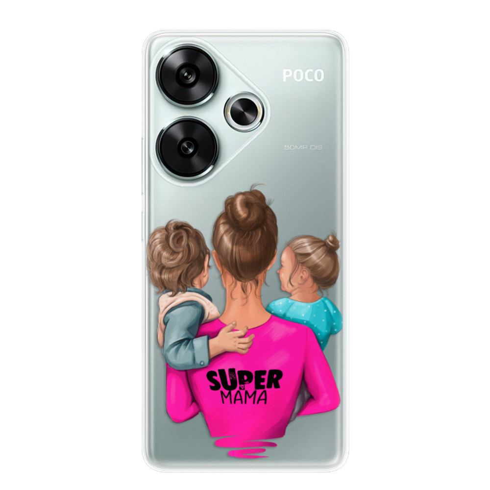 Odolné silikónové puzdro iSaprio - Super Mama - Boy and Girl - Poco F6