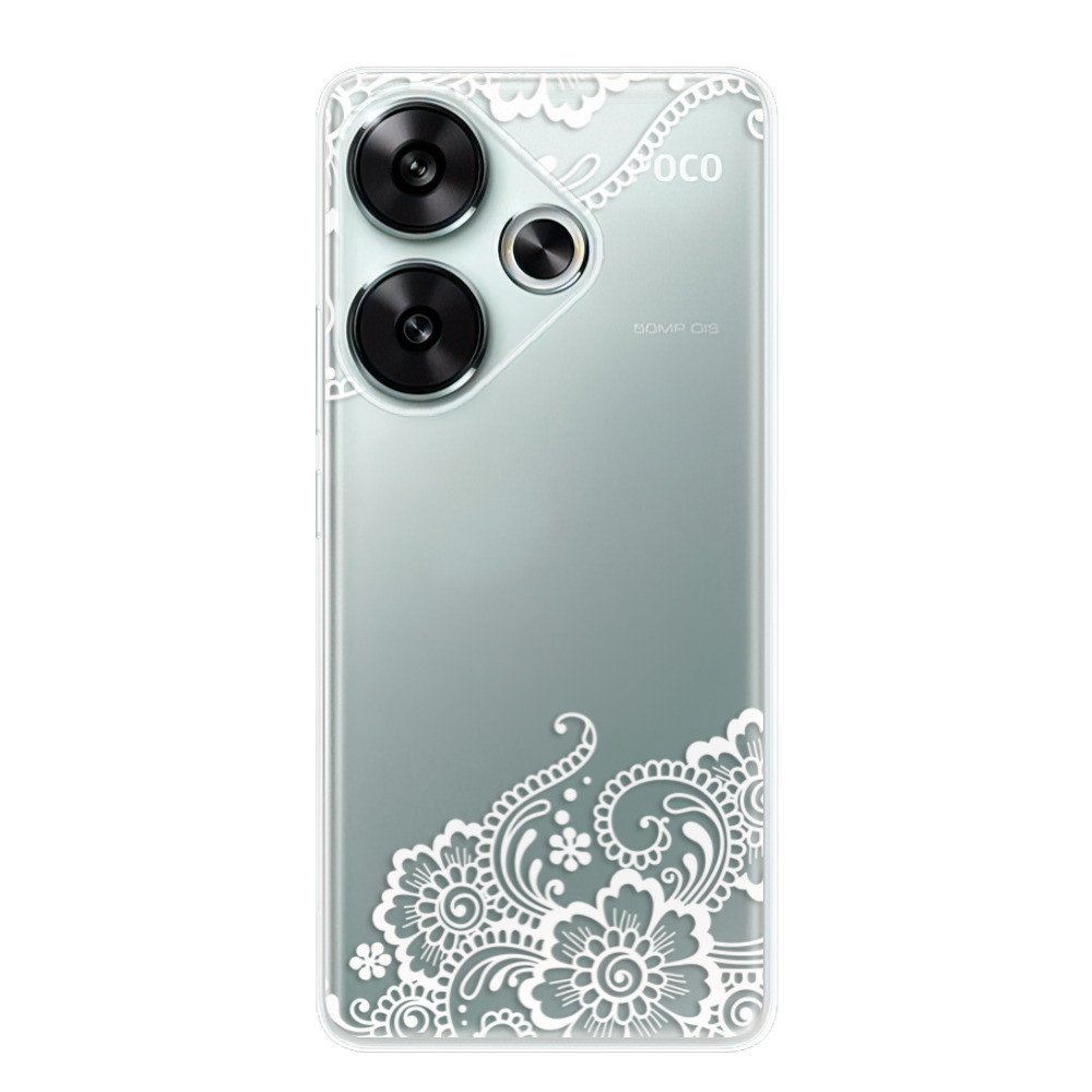 Odolné silikónové puzdro iSaprio - White Lace 02 - Poco F6