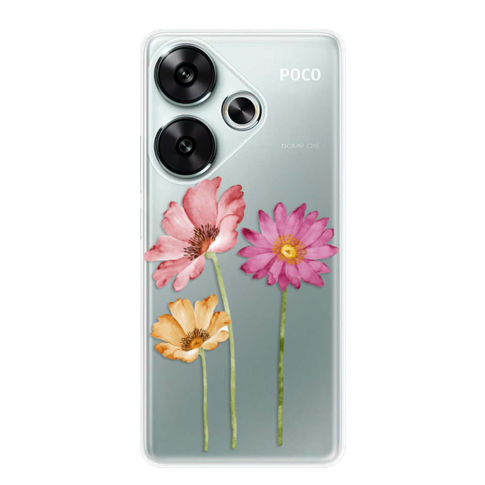 Odolné silikónové puzdro iSaprio - Three Flowers - Poco F6