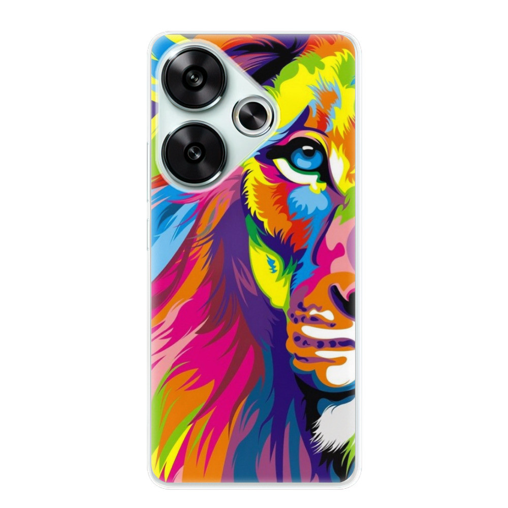 Odolné silikónové puzdro iSaprio - Rainbow Lion - Poco F6