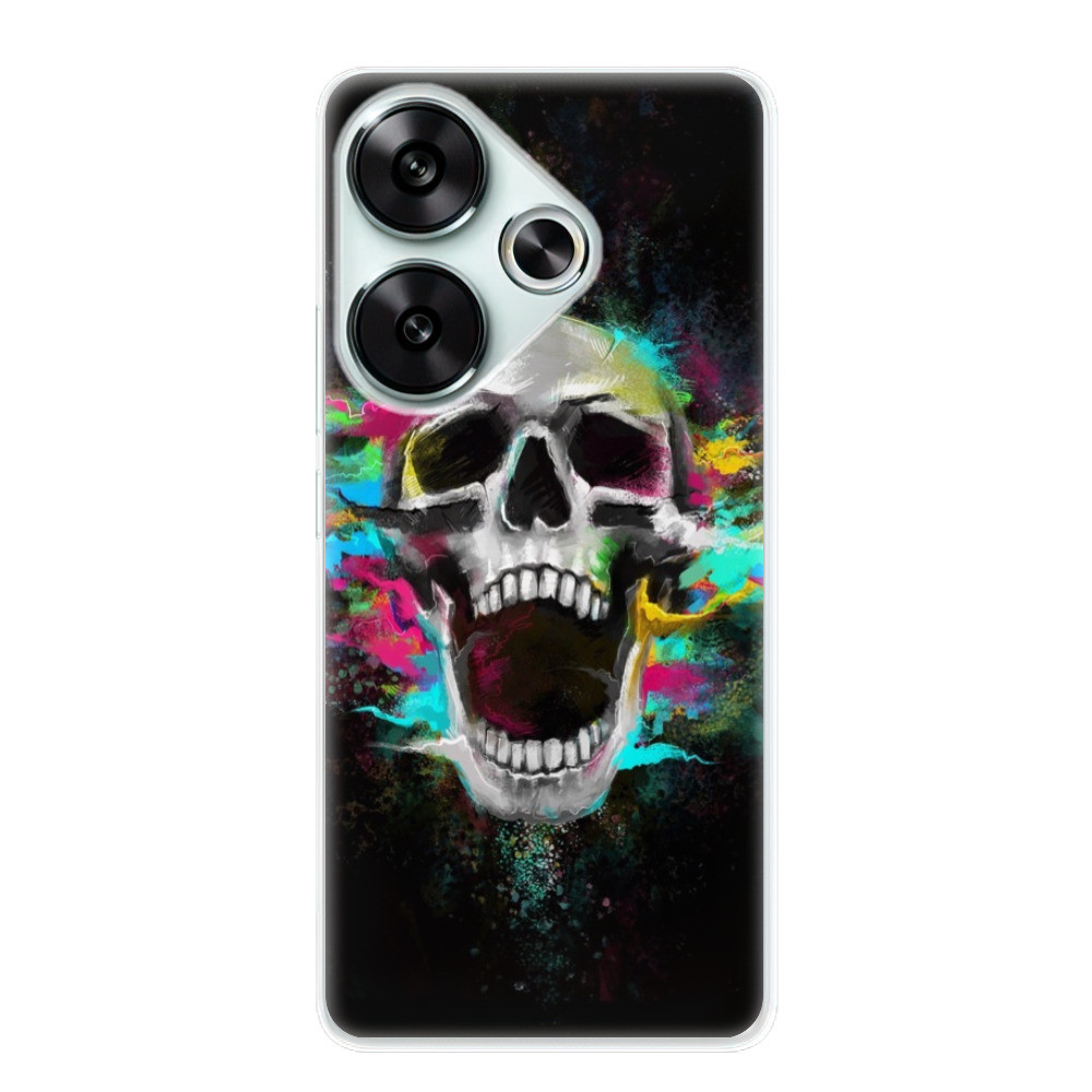 Odolné silikónové puzdro iSaprio - Skull in Colors - Poco F6
