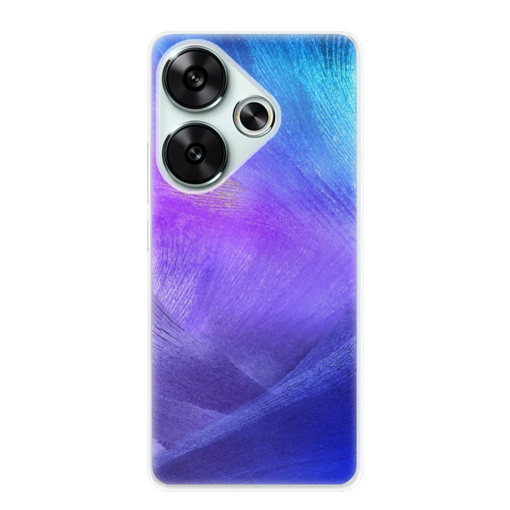 Odolné silikónové puzdro iSaprio - Purple Feathers - Poco F6