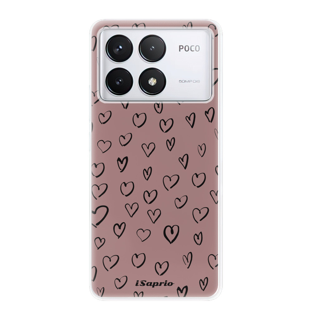 Odolné silikónové puzdro iSaprio - Heart Dark - Poco F6 Pro