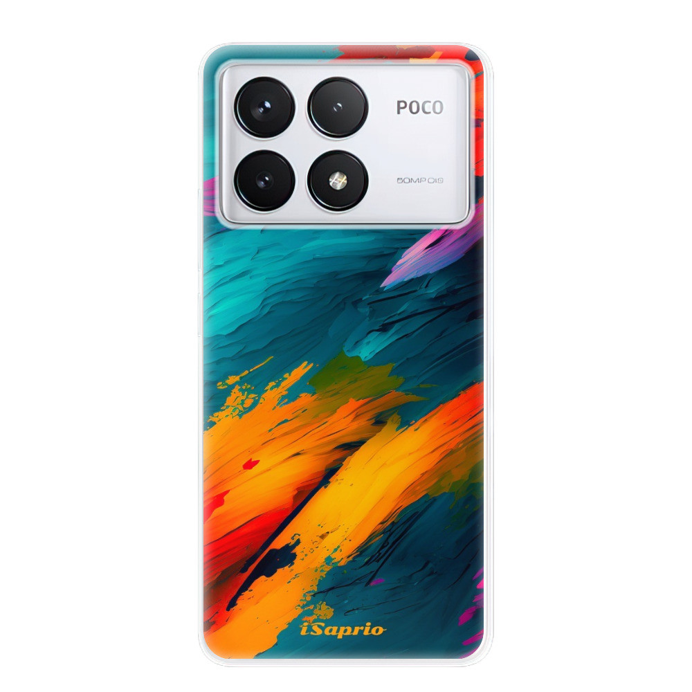 Odolné silikónové puzdro iSaprio - Blue Paint - Poco F6 Pro