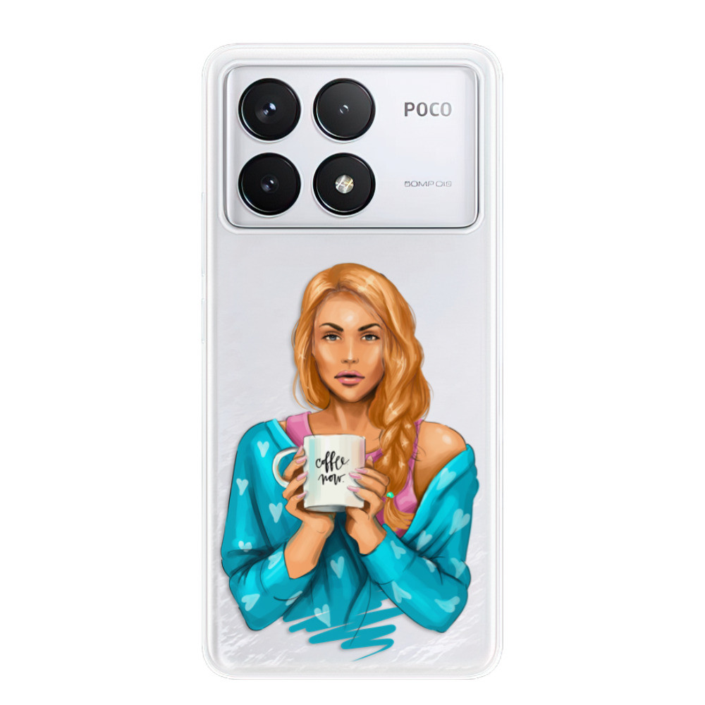 Odolné silikónové puzdro iSaprio - Coffe Now - Redhead - Poco F6 Pro