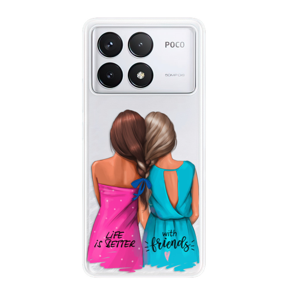Odolné silikónové puzdro iSaprio - Best Friends - Poco F6 Pro