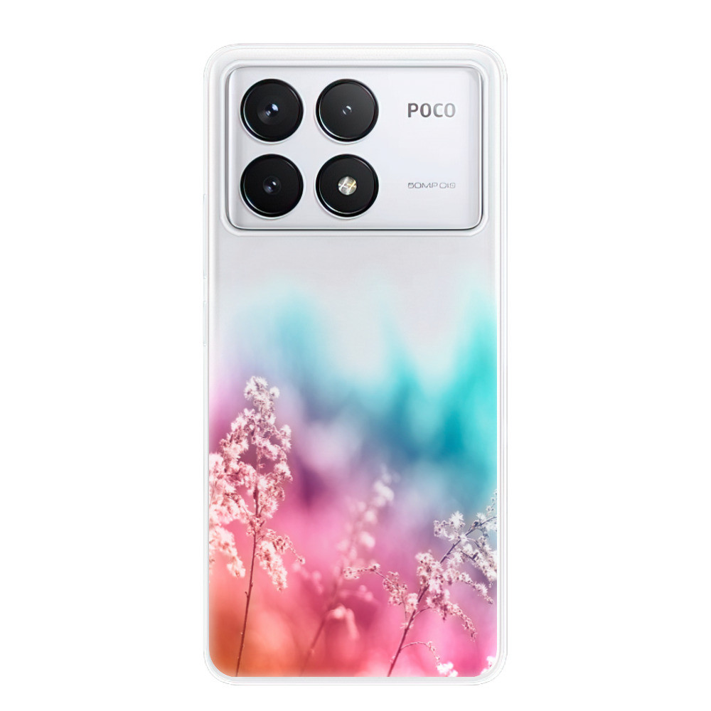 Odolné silikónové puzdro iSaprio - Rainbow Grass - Poco F6 Pro