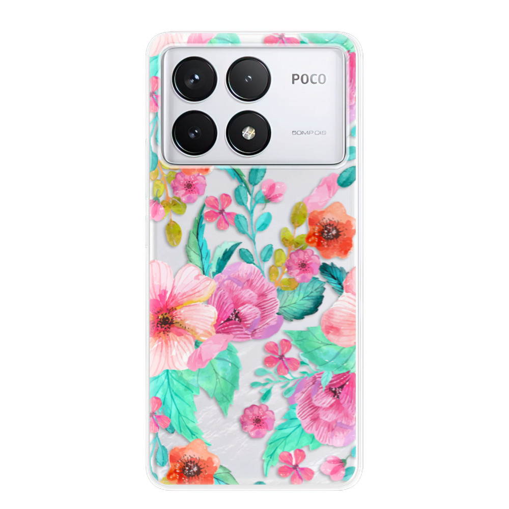 Odolné silikónové puzdro iSaprio - Flower Pattern 01 - Poco F6 Pro