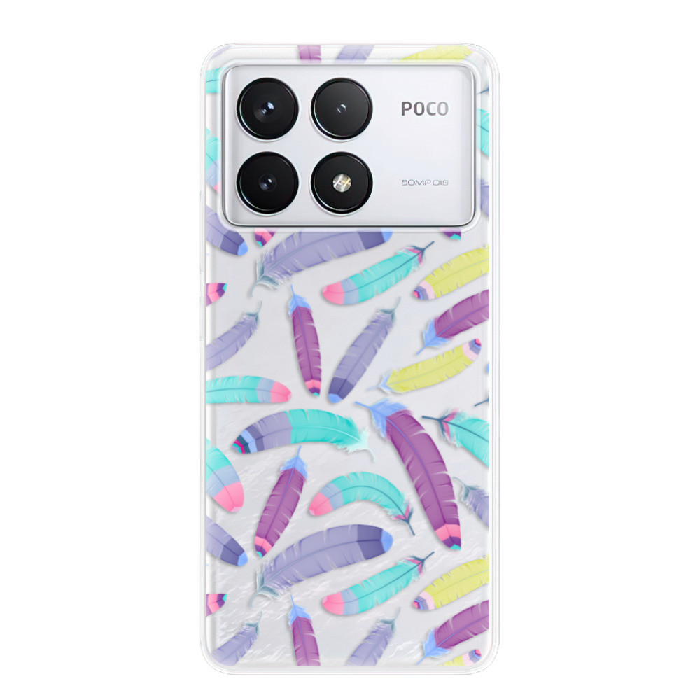 Odolné silikónové puzdro iSaprio - Feather Pattern 01 - Poco F6 Pro