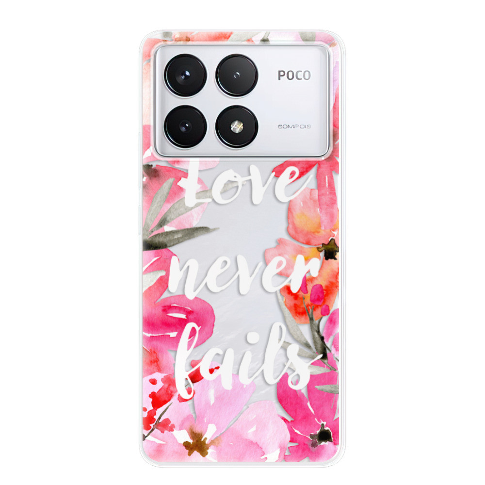Odolné silikónové puzdro iSaprio - Love Never Fails - Poco F6 Pro
