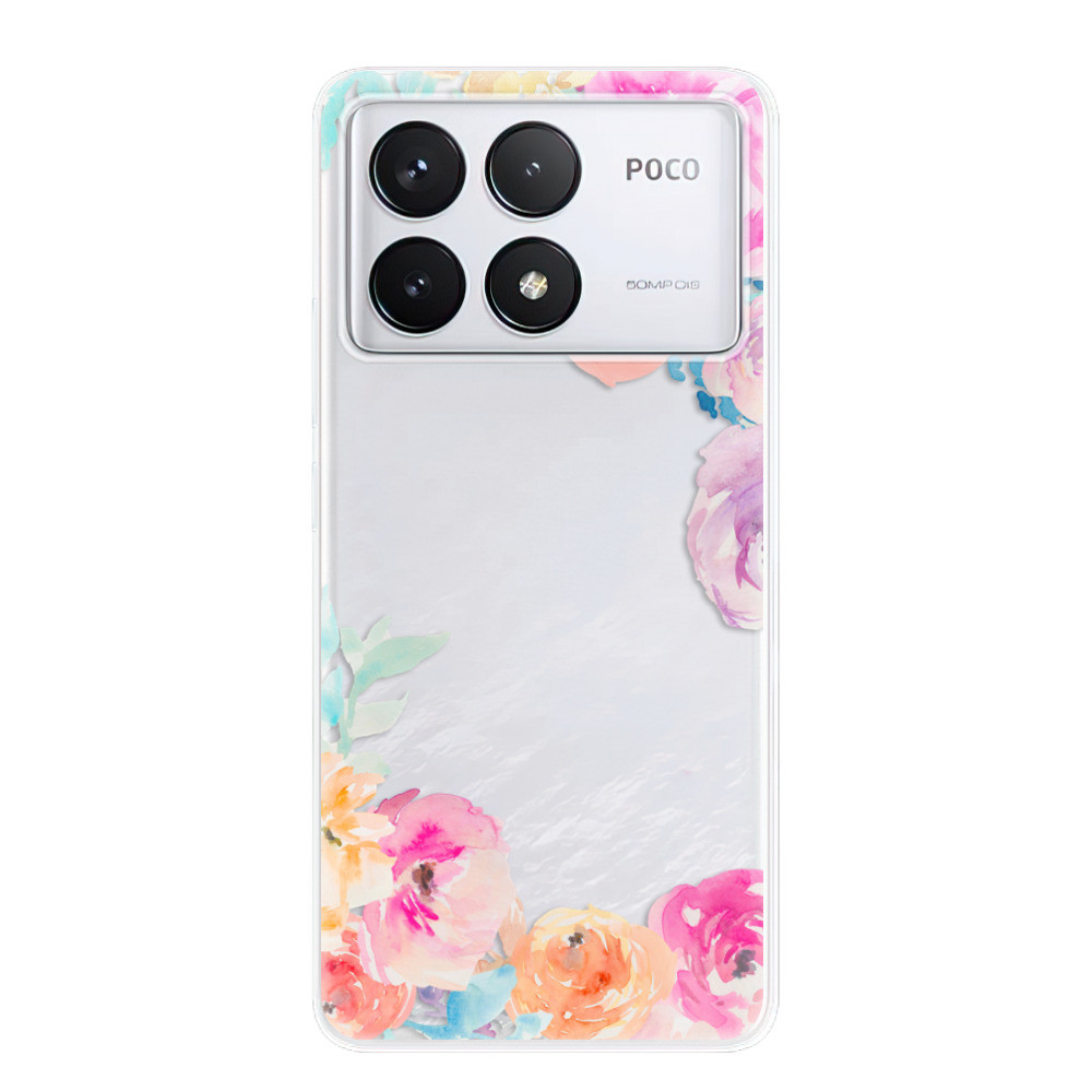 Odolné silikónové puzdro iSaprio - Flower Brush - Poco F6 Pro