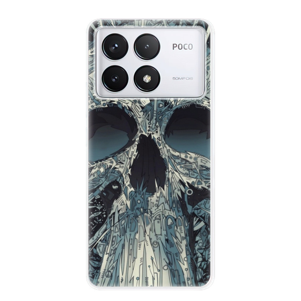 Odolné silikónové puzdro iSaprio - Abstract Skull - Poco F6 Pro