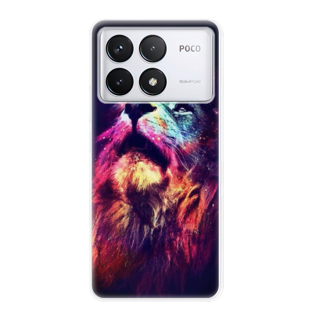 Odolné silikónové puzdro iSaprio - Lion in Colors - Poco F6 Pro