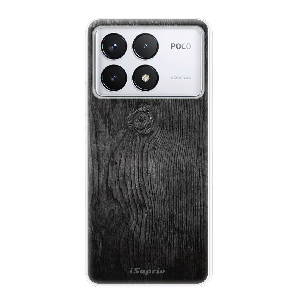 Odolné silikónové puzdro iSaprio - Black Wood 13 - Poco F6 Pro