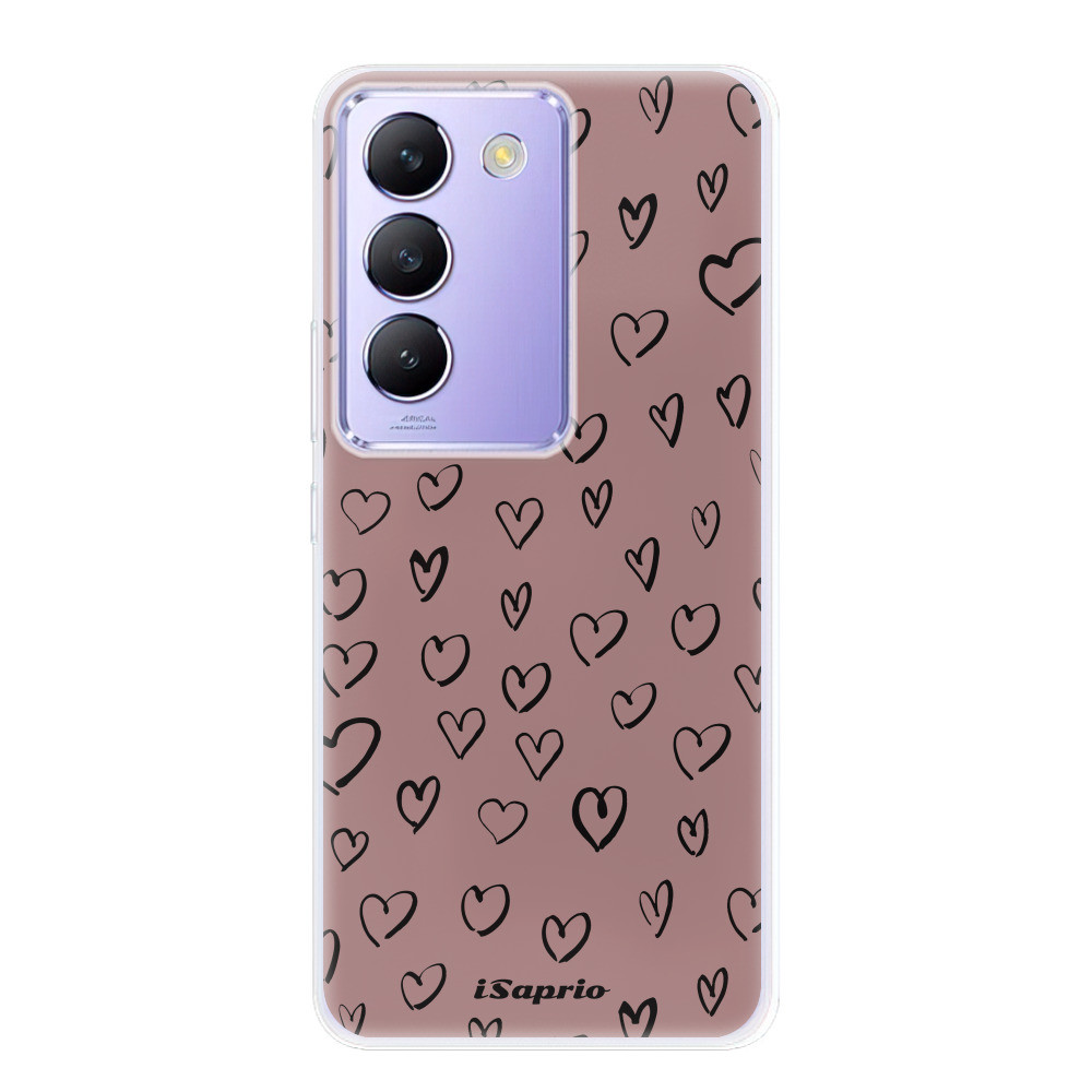 Odolné silikónové puzdro iSaprio - Heart Dark - Vivo V40 SE 4G/5G