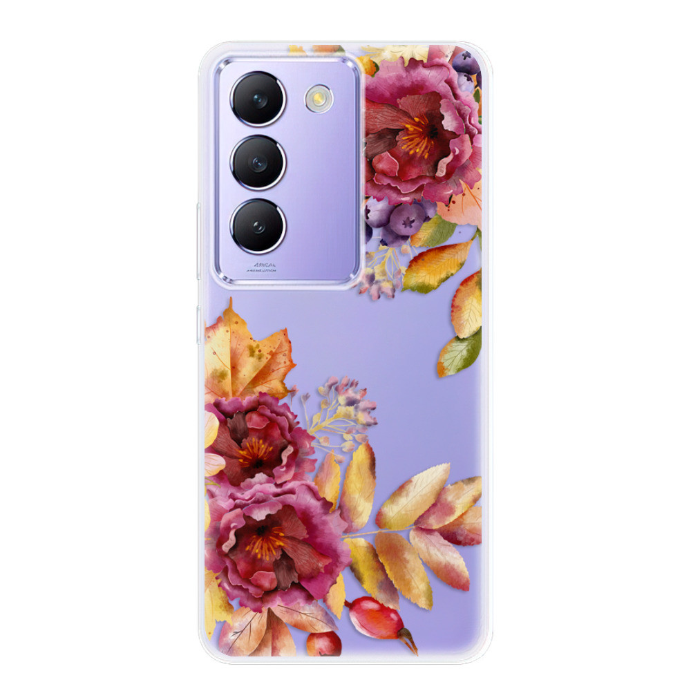 Odolné silikónové puzdro iSaprio - Fall Flowers - Vivo V40 SE 4G/5G