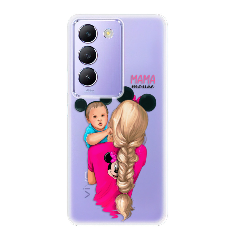 Odolné silikónové puzdro iSaprio - Mama Mouse Blonde and Boy - Vivo V40 SE 4G/5G