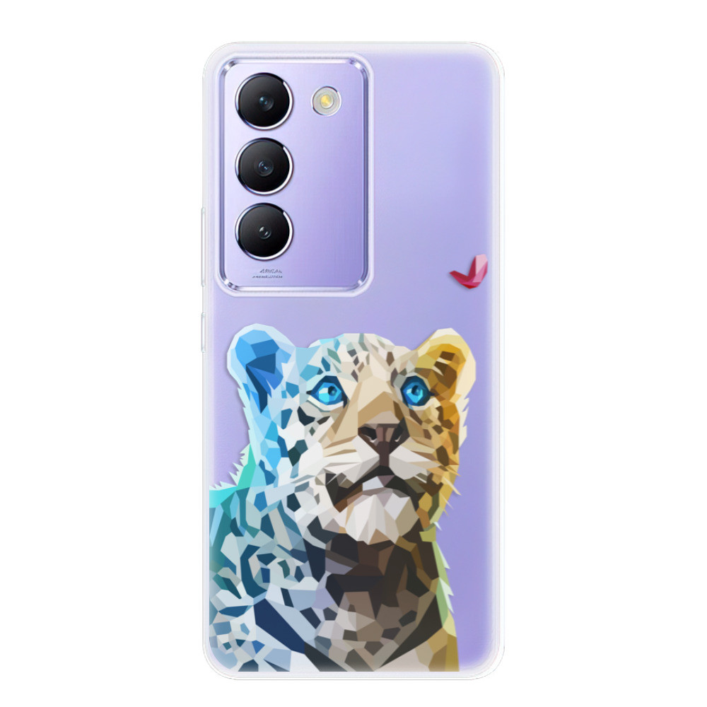 Odolné silikónové puzdro iSaprio - Leopard With Butterfly - Vivo V40 SE 4G/5G
