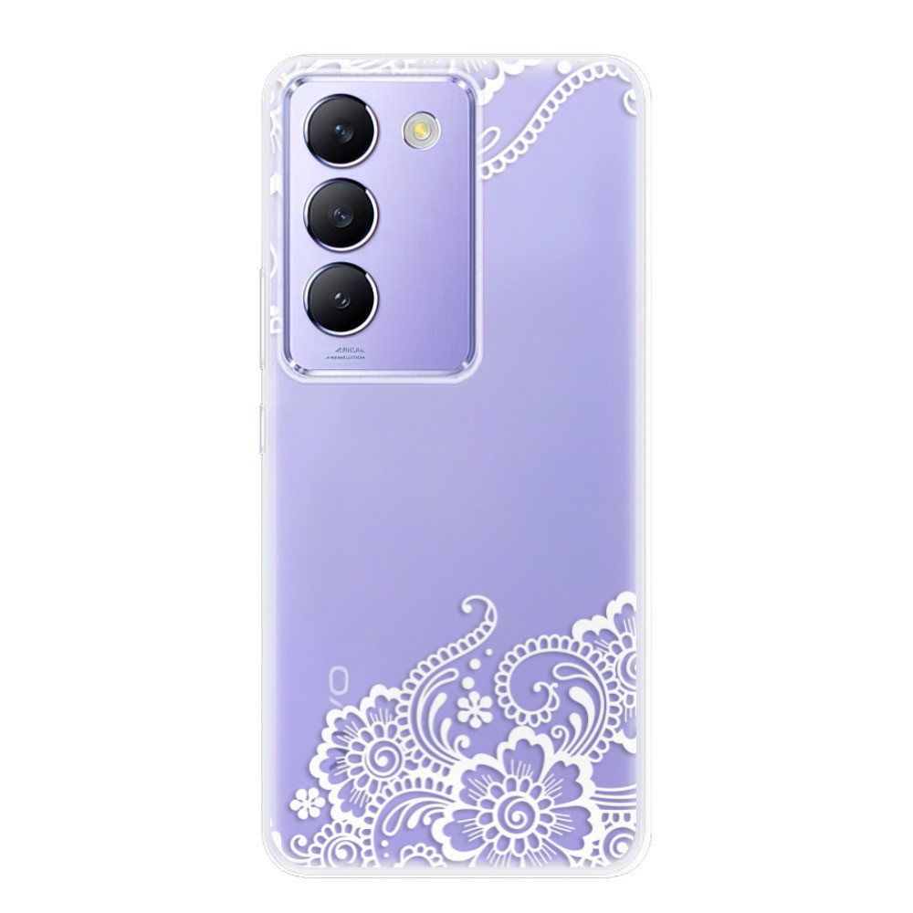Odolné silikónové puzdro iSaprio - White Lace 02 - Vivo V40 SE 4G/5G