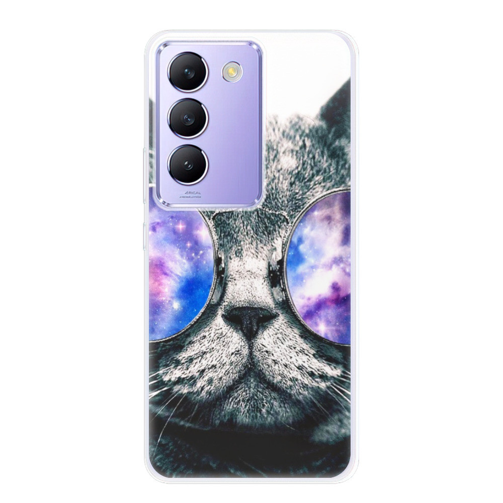 Odolné silikónové puzdro iSaprio - Galaxy Cat - Vivo V40 SE 4G/5G