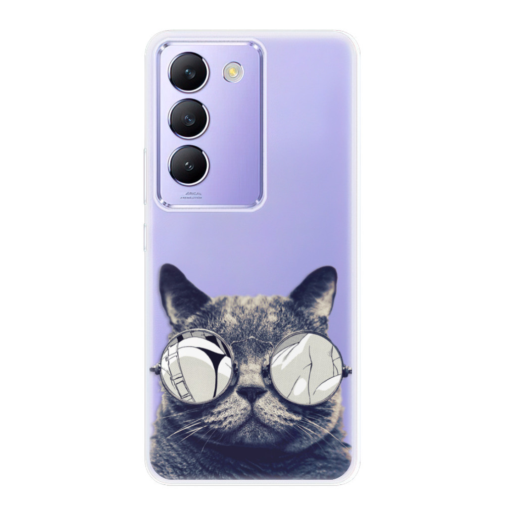 Odolné silikónové puzdro iSaprio - Crazy Cat 01 - Vivo V40 SE 4G/5G