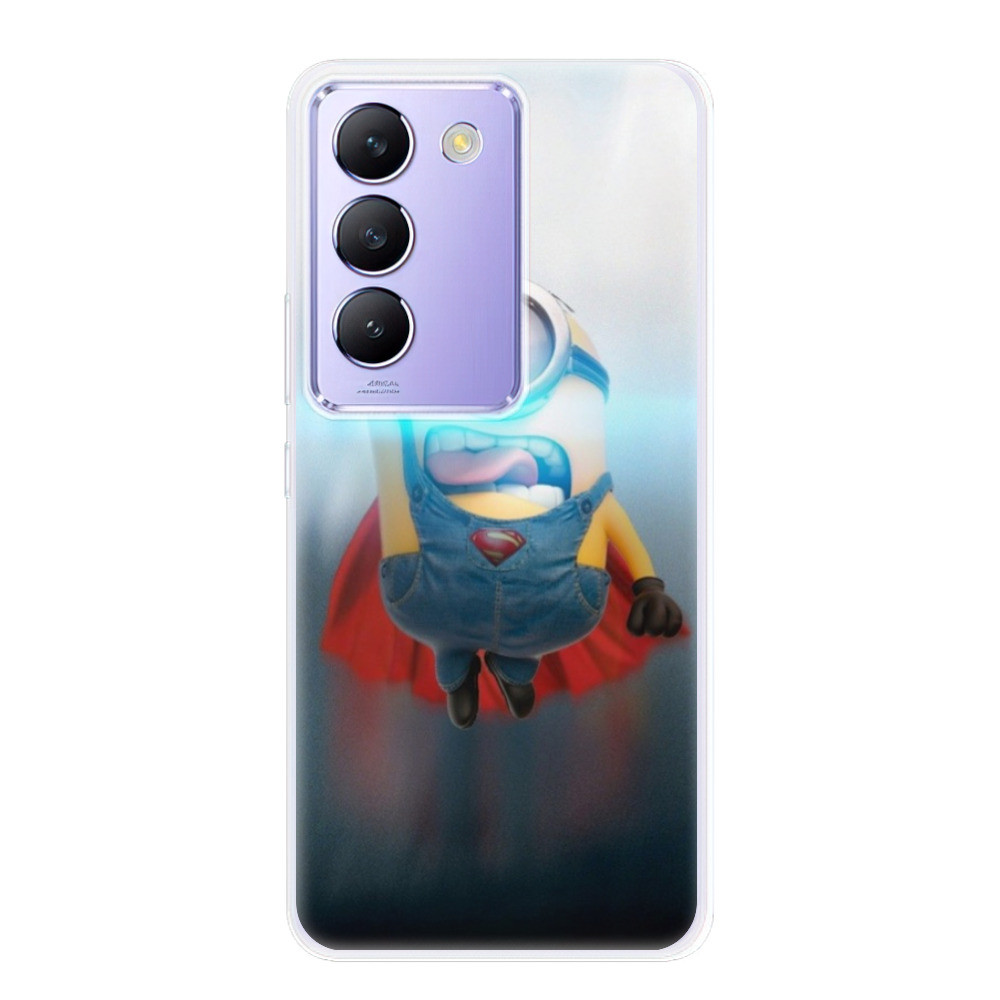 Odolné silikónové puzdro iSaprio - Mimons Superman 02 - Vivo V40 SE 4G/5G