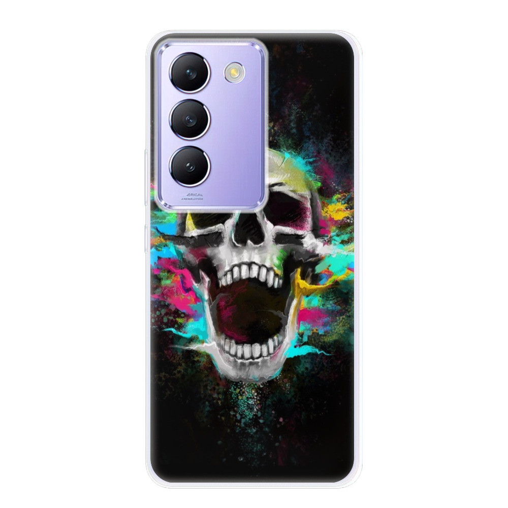 Odolné silikónové puzdro iSaprio - Skull in Colors - Vivo V40 SE 4G/5G