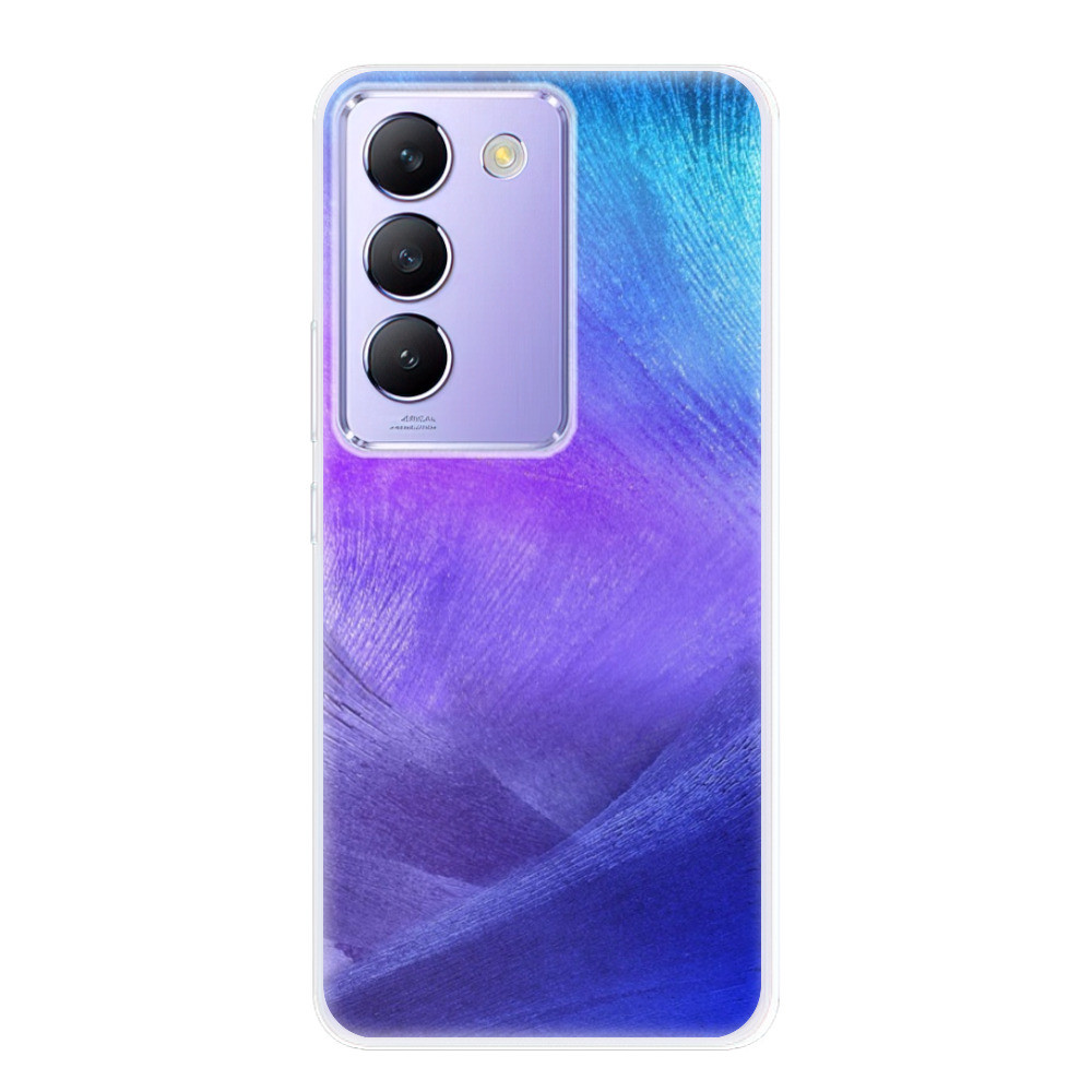 Odolné silikónové puzdro iSaprio - Purple Feathers - Vivo V40 SE 4G/5G