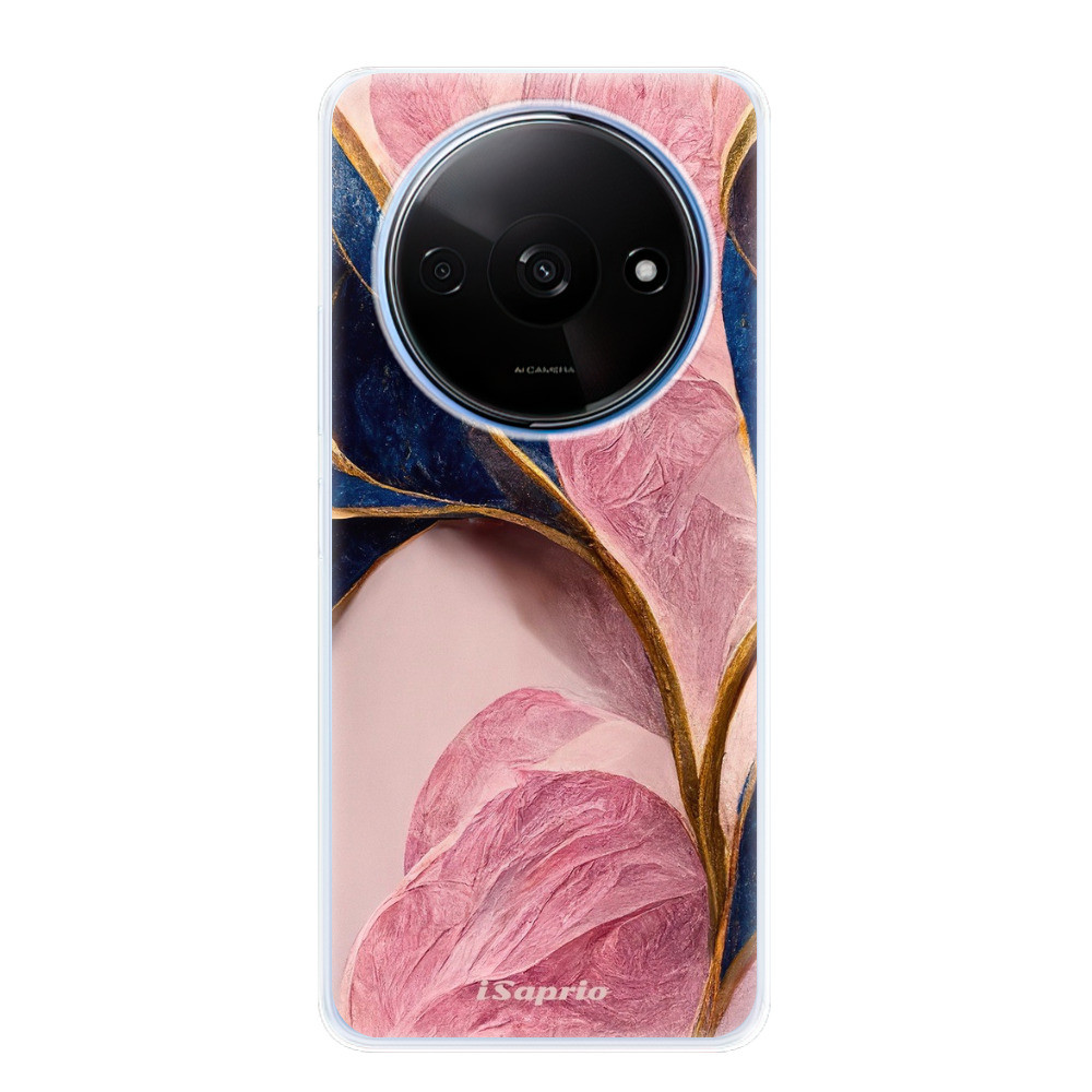 Odolné silikónové puzdro iSaprio - Pink Blue Leaves - Xiaomi Redmi A3