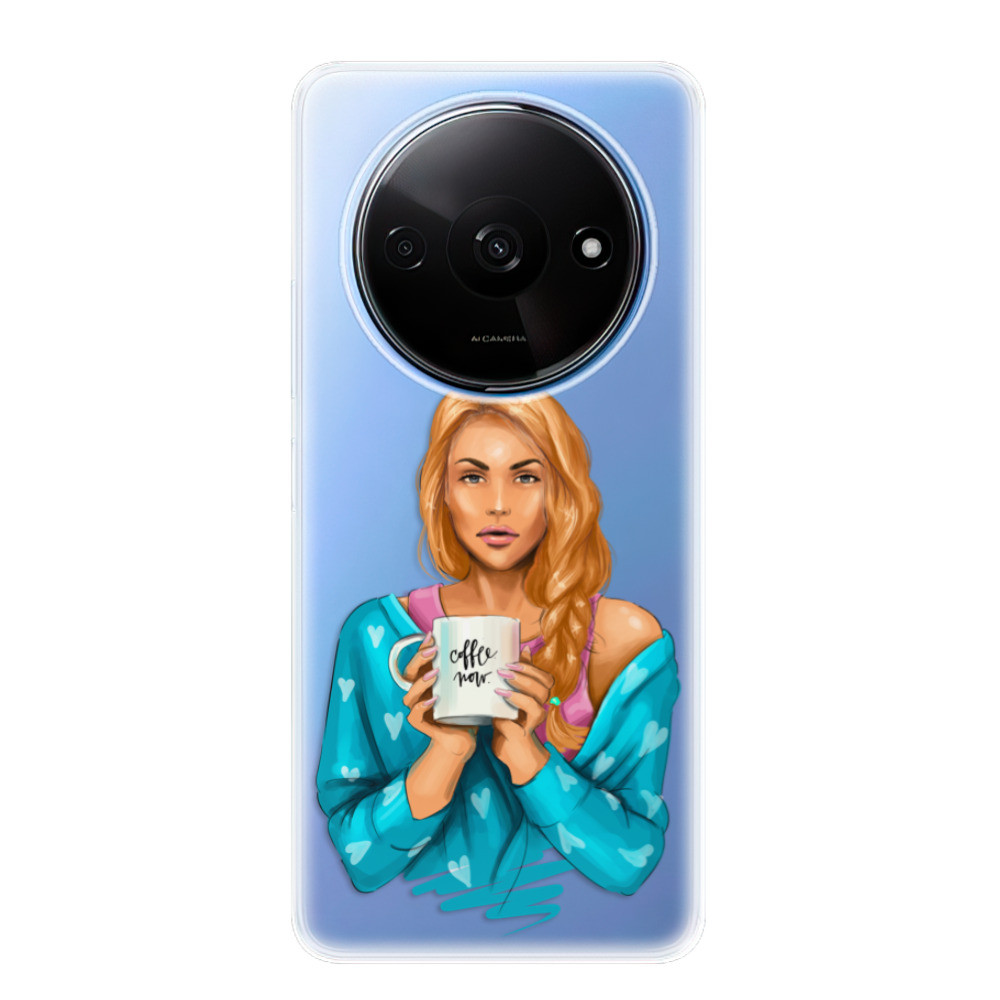 Odolné silikónové puzdro iSaprio - Coffe Now - Redhead - Xiaomi Redmi A3