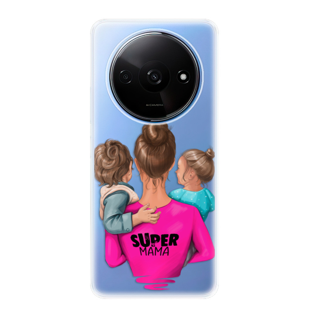 Odolné silikónové puzdro iSaprio - Super Mama - Boy and Girl - Xiaomi Redmi A3