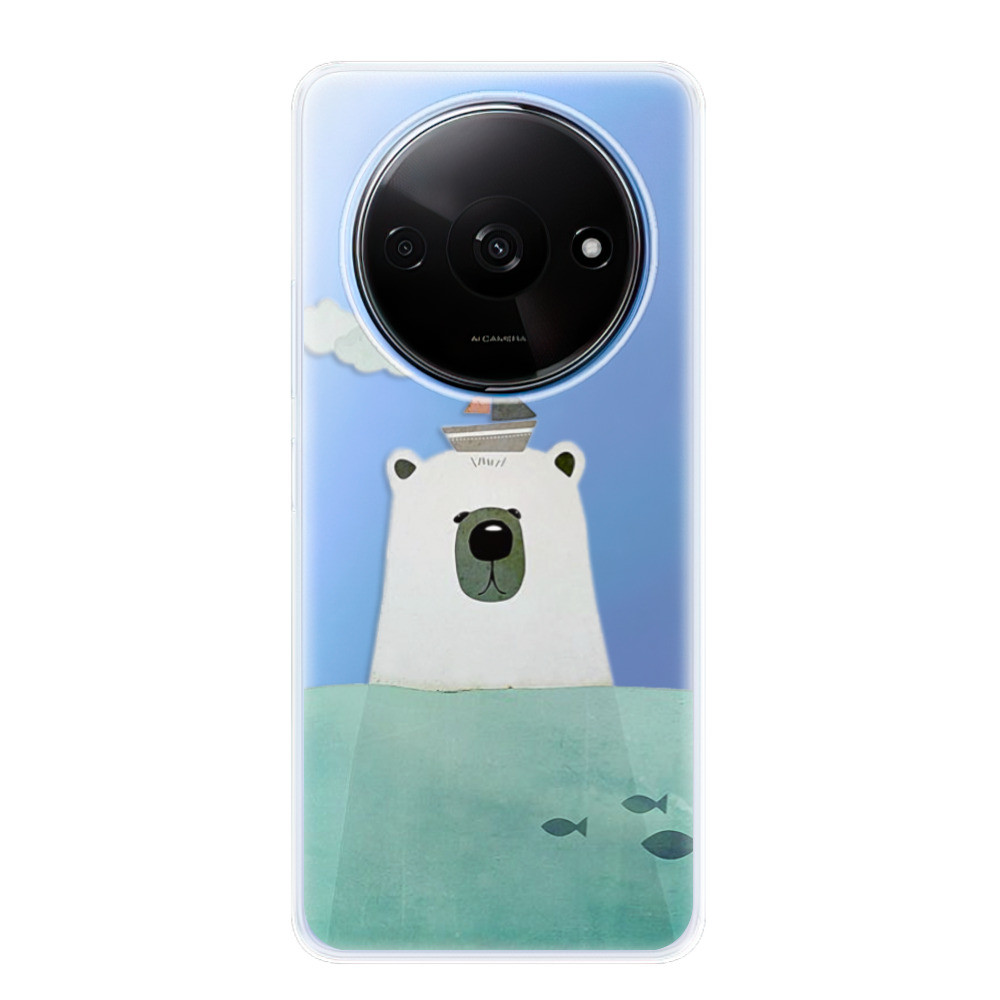 Odolné silikónové puzdro iSaprio - Bear With Boat - Xiaomi Redmi A3
