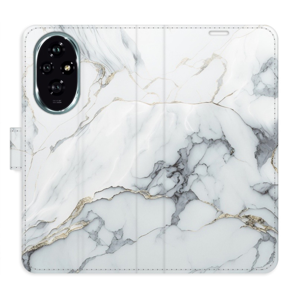 Flipové puzdro iSaprio - SilverMarble 15 - Honor 200